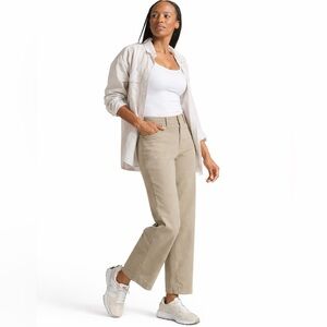 ♨️Public Rec All Day Pant Women’s Performance Ankle Crop Tan Sz 30 / 26💛
